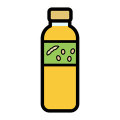 シンプルでかわいい大豆油のイラスト 