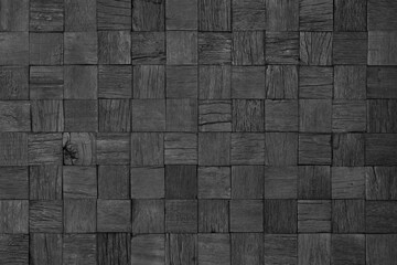 black plank wall panel, dark wood texture background