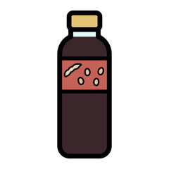 シンプルでかわいい醤油のイラスト