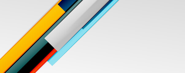 Multicolored lines background. Design template for business or technology presentations, internet posters or web brochure covers
