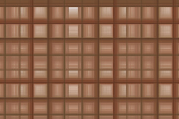 Simple geometric background. Brown checkered pattern.