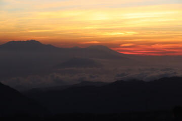 Fototapeta premium Sun rise at Mount Bromo East Java Indonesia