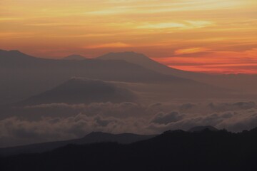 Sun rise at Mount Bromo East Java Indonesia