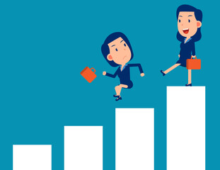 Fighting and competition. Business person punish partnershi