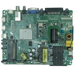 The board is a monoblock LCD TV. Main, inverter, power supply all on one board