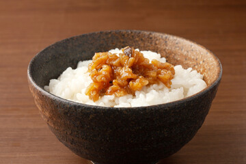 金山寺味噌とご飯