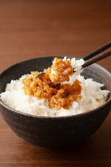 金山寺味噌とご飯