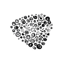 raw circkles spray vector background