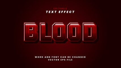 Blood text effect