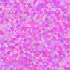 Pink colored triangles geometric background.