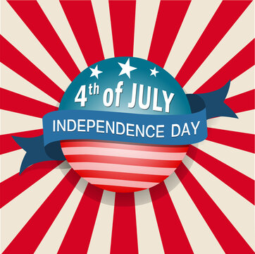 Patriotic Background American Indipendence Day Poster