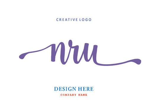 NRU lettering logo is simple, easy to understand and authoritative
