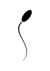 spermatozoon icon. vector illustration