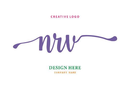 NRV lettering logo is simple, easy to understand and authoritative