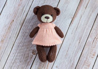 Soft toy bear cub.