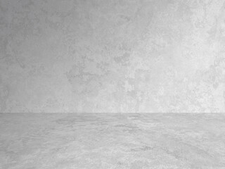 empty gray interior with concrete wall