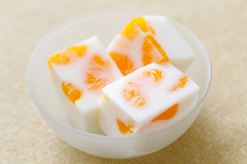 みかん牛乳寒天