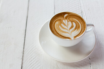 coffee latte on background