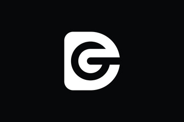Creative Innovative Initial DG logo and GD logo. DG Letter Minimal luxury Monogram. GD Professional initial design. Premium Business typeface. Alphabet symbol and sign.