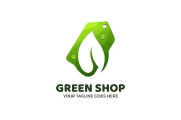 Organic Nature Shop Logo Template