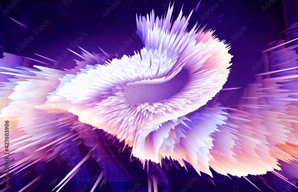 Wall mural abstract explosion advertising background