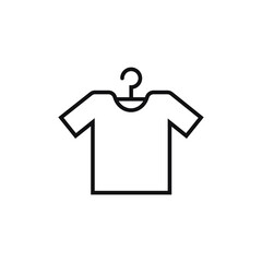 clothes icon, Tshirt icon on the hanger icon