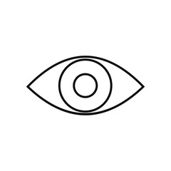 eye view outline icon. Signs and symbols can be used for web, logo, mobile app, UI, UX
