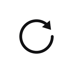 Rotating refresh arrow icon and redo symbol