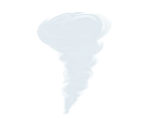 Realistic tornado effect design illustration