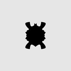 Turtle flat icon. Simple style Zoo store poster design background symbol. Nature wild animal sign. Logo design element. T-shirt printing. Vector for sticker.