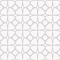 Seamless pattern. Abstract regular pattern. Bubble lattice. Gray and white. Editable.