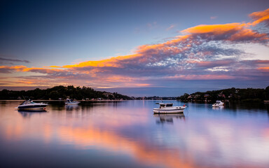 Sunset View of Georges River and Oatley
