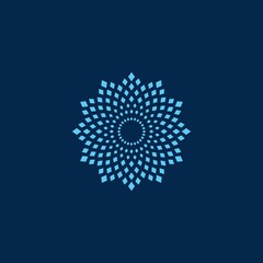 BEST MANDALA FLOWER  LOGO VECTOR  EDITABLE