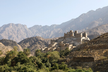 The village of Thee Ain in Al-Baha, Saudi Arabia is a unique heritage site that includes old archaeological buildings - 427613119