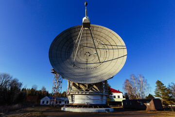 Radio telescope satellite dish, Pushino, Moscow region