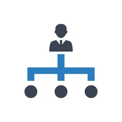 Organization teamwork icon