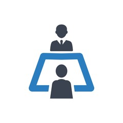 Employment interview icon