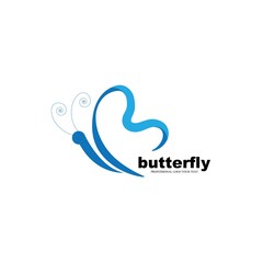 Beauty Butterfly Logo Template Vector icon design
