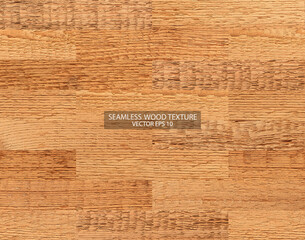 Seamless brown parquet floor texture. Wooden background, EPS 10 vector. 