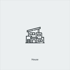 house icon vector sign symbol
