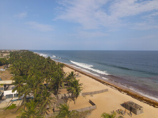 View of the Eleko beach from the shore