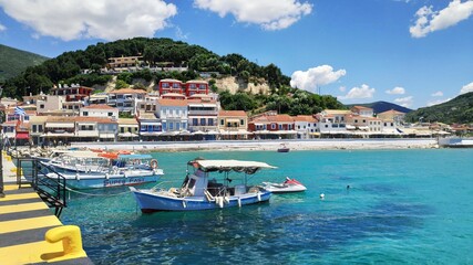 Fototapeta na wymiar Parga Traditional Town. The Greek Caribean In Preveza, Greece, Epirus.
