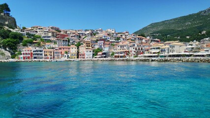 Obraz premium parga greece, famous tourist destination in epirus, preveza