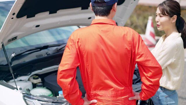 ロードサービス　自動車整備士