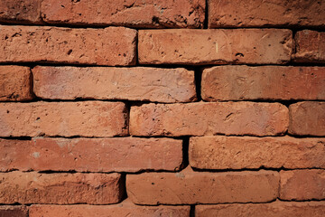 Beautifully executed old brick wall, orange brick background