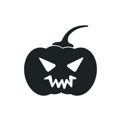 Pumpkin icon. Halloween pumpkin