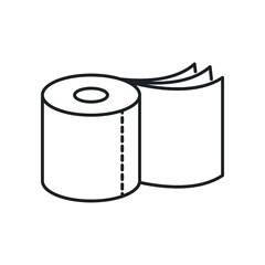 Three ply toilet paper, icon