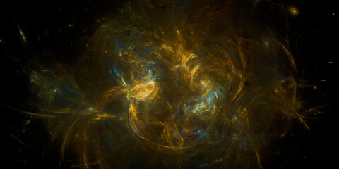 Banner Star field background . Starry outer space background texture . Colorful Starry Night Sky Outer Space background. 3D illustration