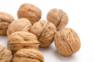 Walnut isolated on a white background.