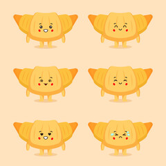 Cute Pastry Characters with Expression